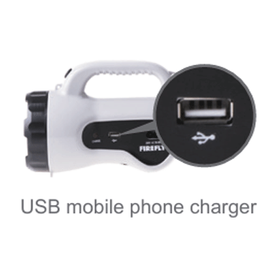 Firefly FEL556 Powerful Torch Light with USB Mobile Phone Charger Firefly FEL556 Powerful Torch Light with USB Mobile Phone Charger